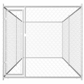 Padoc Câini Exterior Mare - Oțel Galvanizat 2