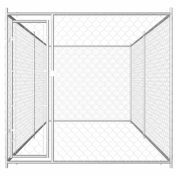 Padoc Câini Exterior Mare - Oțel Galvanizat