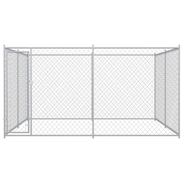 Padoc Câini Exterior 14,6 m² - Oțel Galvanizat