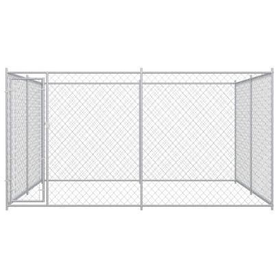 Padoc Câini Exterior 14,6 m² - Oțel Galvanizat