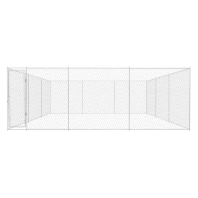 Padoc Câini Exterior Mare - Oțel Galvanizat | Livrare Gratuită 2