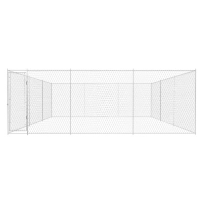 Padoc Câini Exterior Mare - Oțel Galvanizat | Livrare Gratuită