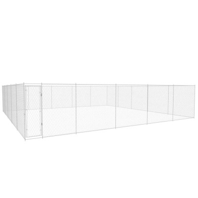 Padoc pentru câini de exterior - 950x950x185 cm - oțel galvanizat
