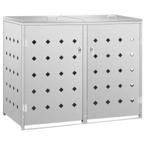 Magazie Pubelă Inox 240L - 2 Pubele | Livrare Gratuită 2