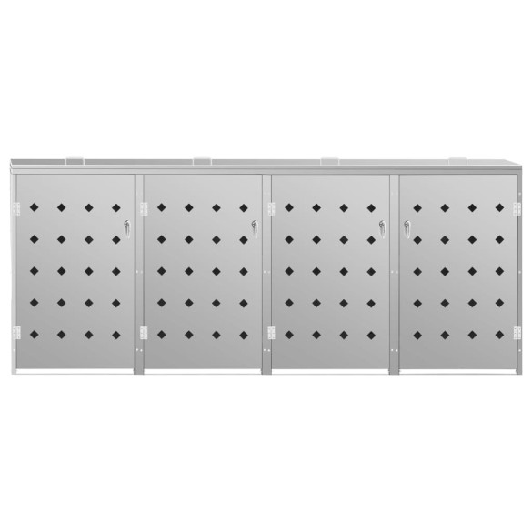 Magazie 4 Pubele 240L - Oțel Inoxidabil Rezistent