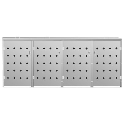 Magazie 4 Pubele 240L - Oțel Inoxidabil Rezistent