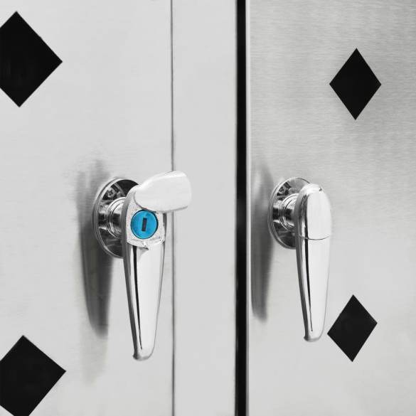 Magazie 4 Pubele 240L - Oțel Inoxidabil Rezistent