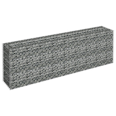 Strat Înălțat Gabion - Oțel Galvanizat - 180x30x60 cm
