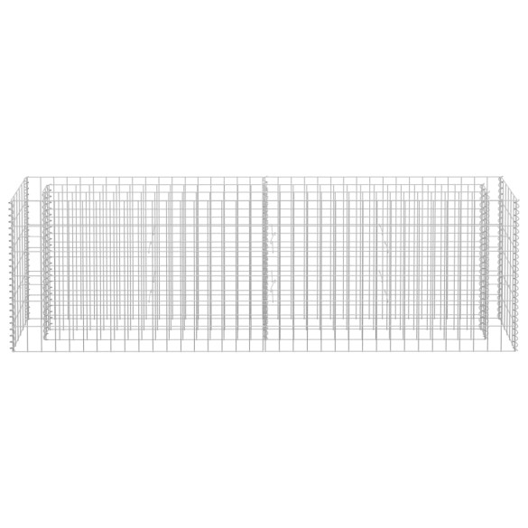 Strat Înălțat Gabion - Oțel Galvanizat - 180x30x60 cm