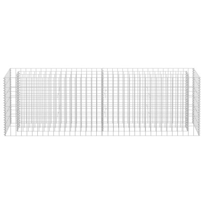 Strat Înălțat Gabion - Oțel Galvanizat - 180x30x60 cm