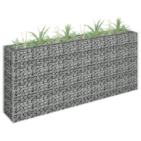 Strat Înălțat Gabion 180x30x90cm - Oțel Galvanizat Rezistent