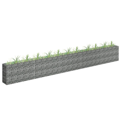Strat Înălțat Gabion Oțel Inoxidabil 450x30x60 cm