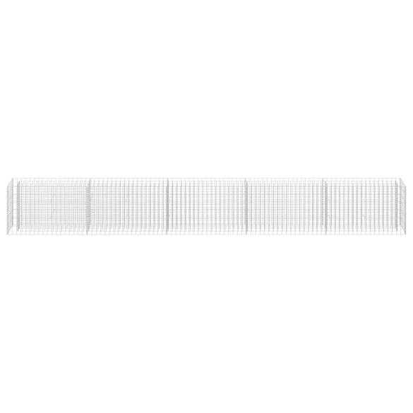 Strat Înălțat Gabion Oțel Inoxidabil 450x30x60 cm