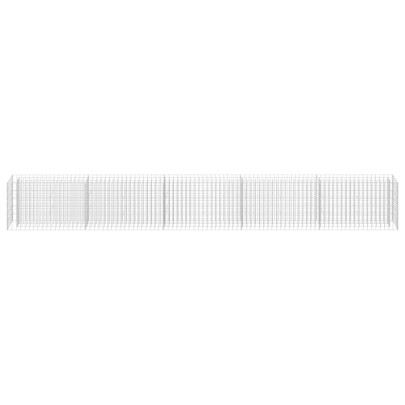 Strat Înălțat Gabion Oțel Inoxidabil 450x30x60 cm