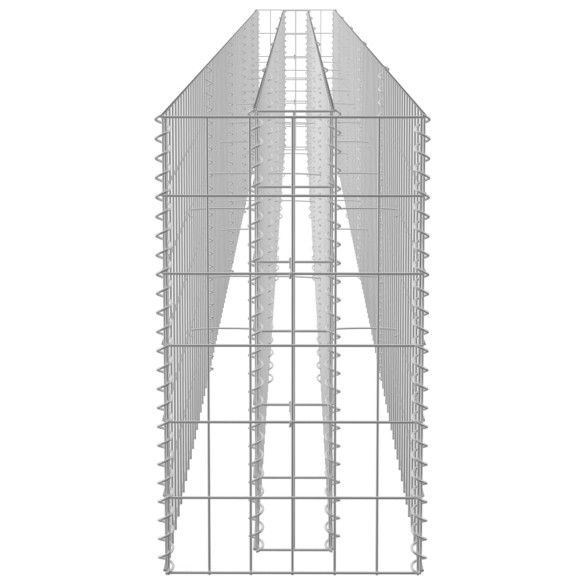 Strat Înălțat Gabion Oțel Inoxidabil 450x30x60 cm