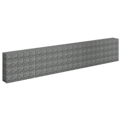 Strat Gabion Înălțat 450x30x90 cm - Oțel Inoxidabil