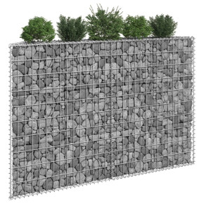 Strat Înălțat Gabion Trapez - 150x20x100 cm - Oțel Galvanizat