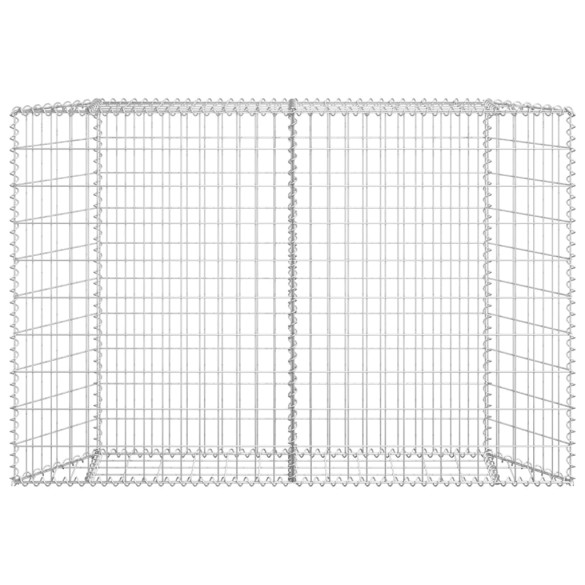 Strat Înălțat Gabion Trapez - 150x20x100 cm - Oțel Galvanizat