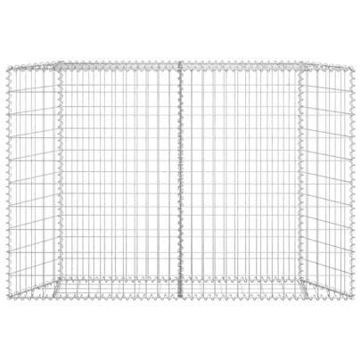 Strat Înălțat Gabion Trapez - 150x20x100 cm - Oțel Galvanizat