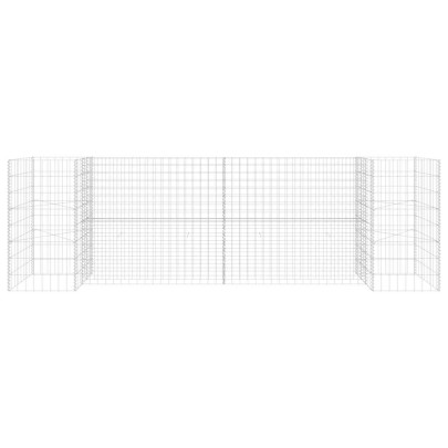 Jardinieră Gabion Formă H - 260x40x80 cm - Oțel