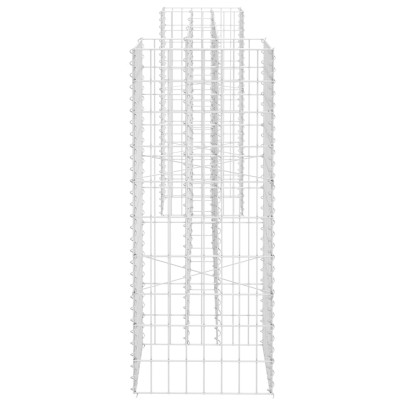 Jardinieră Gabion Formă H - 260x40x100 cm - Oțel