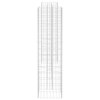 Jardinieră Gabion Formă H - Oțel Rezistent - 260x40x150 cm