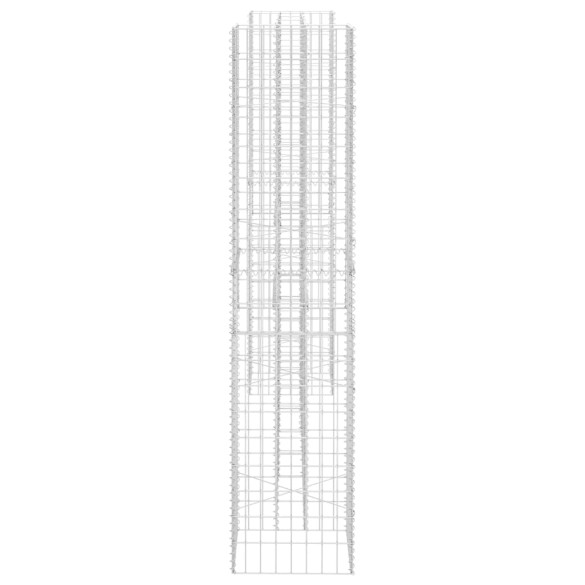 Jardinieră Gabion Formă H - 260x40x180 cm - Oțel