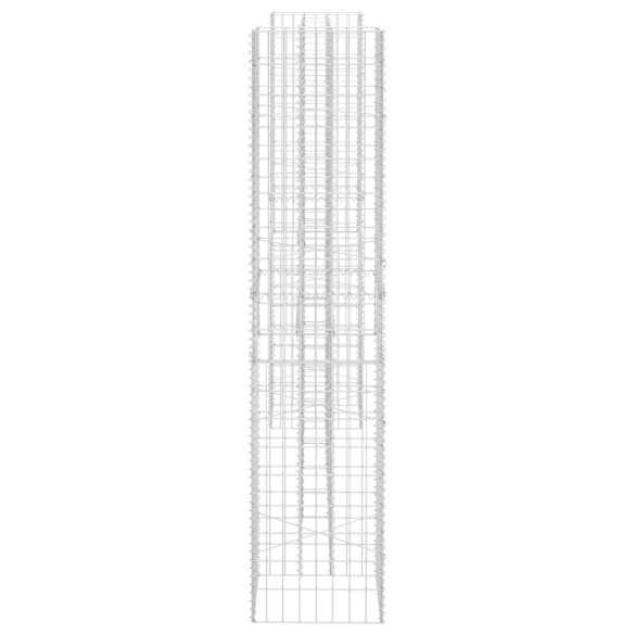 Jardinieră Gabion Formă H - 260x40x200 cm - Oțel Rezistent