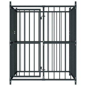 Padoc Exterior Câini Mare - 120x120x150 cm - Oțel Rezistent 2