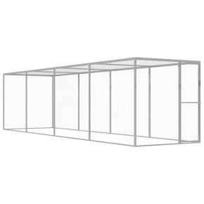 Cușcă Pisici Mare 6x1,5x1,5m - Oțel Galvanizat | Livrare Gratuită