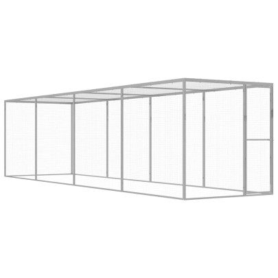 Cușcă Pisici Mare 6x1,5x1,5m - Oțel Galvanizat | Livrare Gratuită