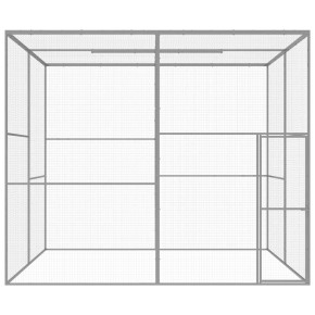 Cușcă Pisici Exterior 3x3x2.5m - Oțel Galvanizat | Livrare Gratuită 2