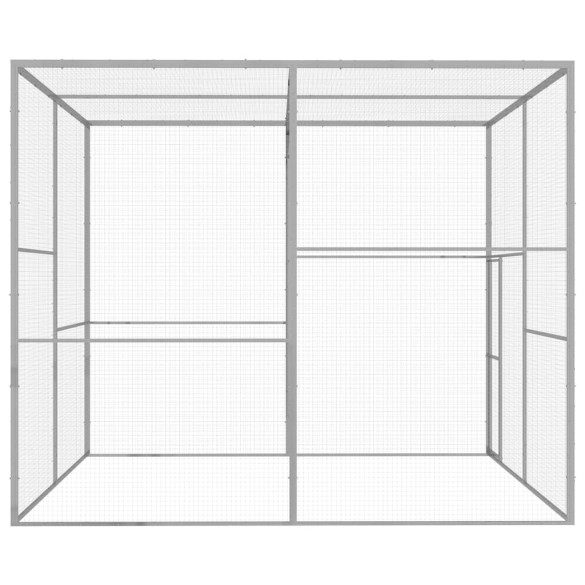 Cușcă Pisici Exterior 3x3x2.5m - Oțel Galvanizat | Livrare Gratuită