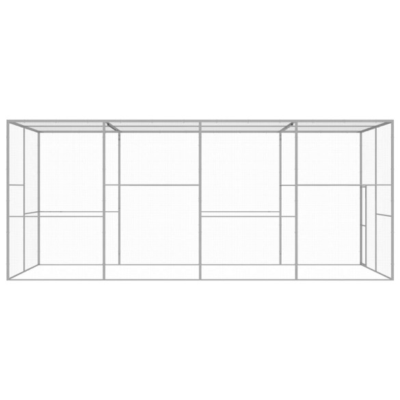 Cușcă Pisici Exterior 6x3x2,5m - Oțel Galvanizat Rezistent