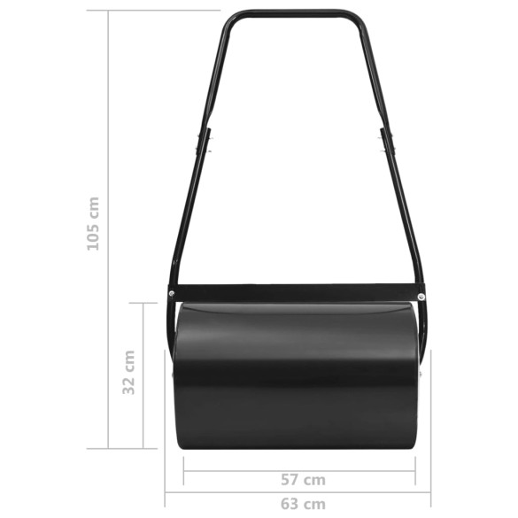 Tăvălug de Gazon Profesional - 63 cm, 50 L