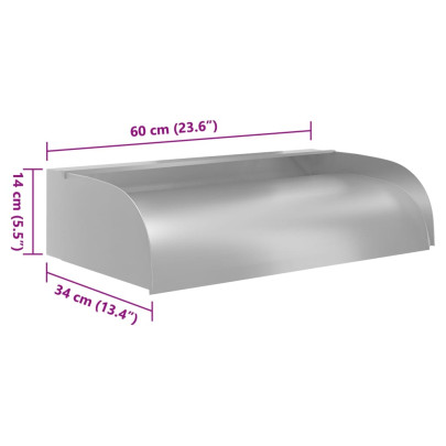 Cascadă LED Oțel Inoxidabil 304 - Decor Iaz & Piscină