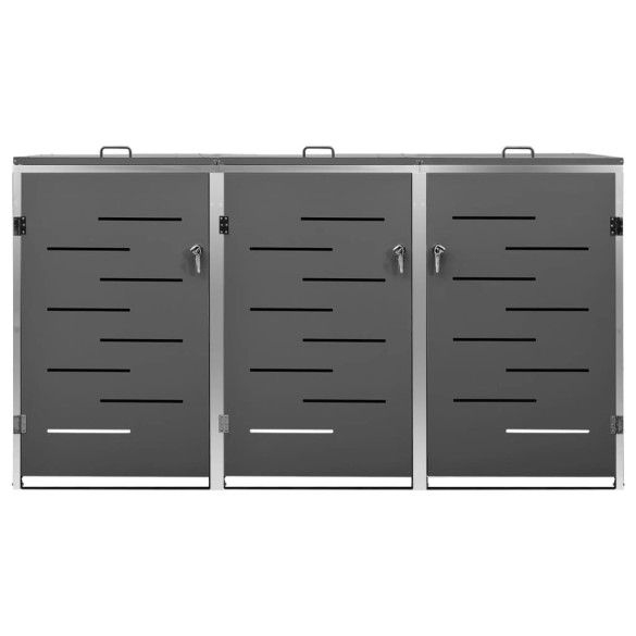 Magazie 3 Pubele - Oțel Inoxidabil | Livrare Gratuită