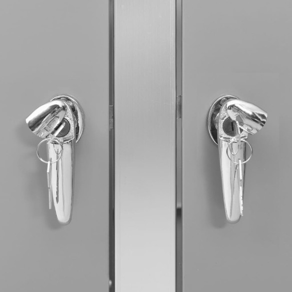 Magazie 4 Pubele Oțel Inoxidabil 276x77x112 cm