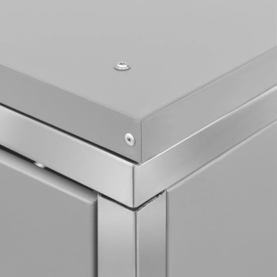 Magazie 4 Pubele Oțel Inoxidabil 276x77x112 cm