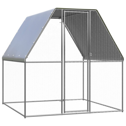 Coteț Păsări Exterior 2x2x2m - Oțel Galvanizat | Livrare Gratuită