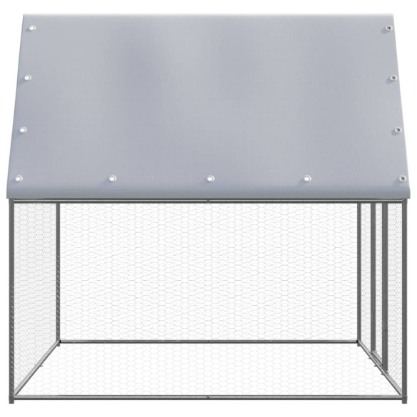Coteț Păsări Exterior 2x2x2m - Oțel Galvanizat | Livrare Gratuită