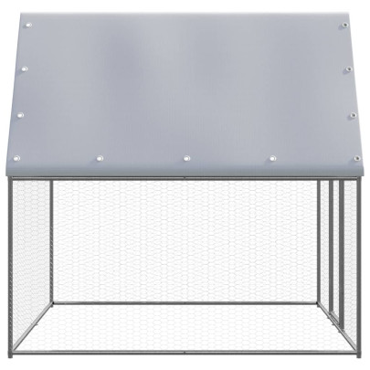 Coteț Păsări Exterior 2x2x2m - Oțel Galvanizat | Livrare Gratuită