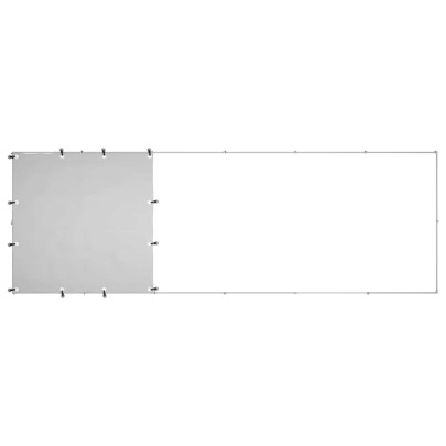 Padoc Câini Mare 330x110 cm - Oțel Rezistent cu Acoperiș