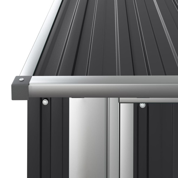 Șopron Grădină Antracit - Oțel Zincat 180x97x209 cm