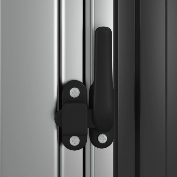 Șopron Grădină Antracit - Oțel Zincat 180x97x209 cm