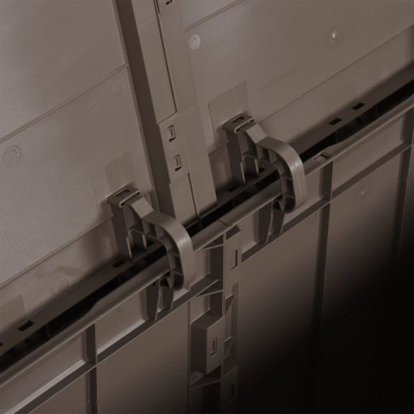 Cutie Depozitare Grădină 180L Ratan Maro | Rezistent UV