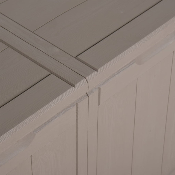 Cutie Depozitare Grădină 270L Ratan Maro - Livrare Gratuită