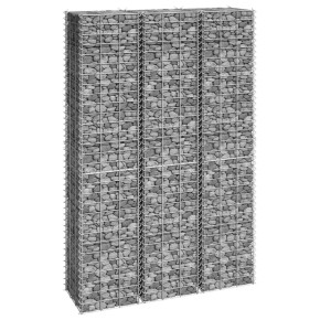 Straturi Gabioane 3 buc - 30x30x150 cm - Fier Rezistent