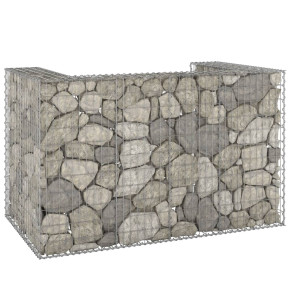 Perete Gabion Pubele Oțel Galvanizat 180x100x110 cm