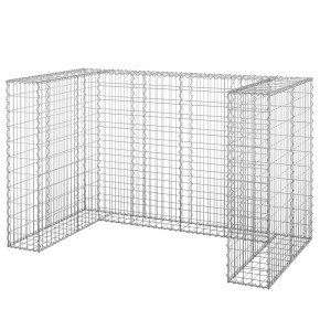 Perete Gabion Pubele Oțel Galvanizat 180x100x110 cm 2